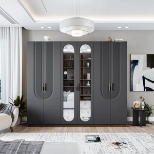 Aspen 6 Kapaklı Gardırop (Antrasit)