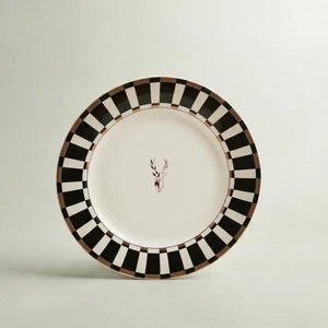Aries Geyikli Pasta Tabağı 20 cm