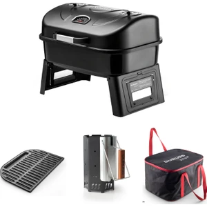 Go & Grill Barbekü Mangal Tam Set Siyah
