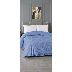 ZBY Home Embos Çift Kişilik Battaniye - Mavi
