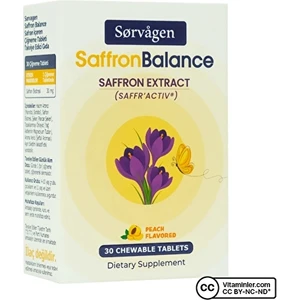 Saffronbalance Safran 30 Çiğneme Tableti