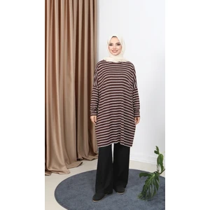 Nisum Moda Çizgili Penye Tunik