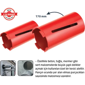Elmas Karot Panç 51 x 170 mm