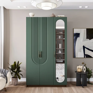 Aspen 3 Kapaklı Gardırop (Yeşil)