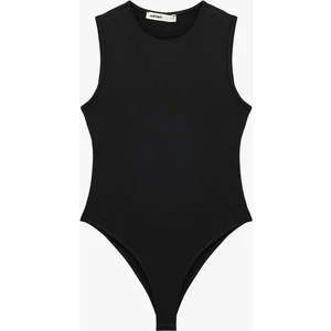 Slim Fit Kolsuz Bisiklet Yaka Bodysuit