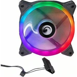 12CM 120MM Rainbow LED Fan