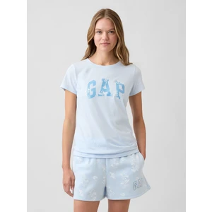 Kadın Açık Mavi Gap Logo T-Shirt