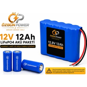 Özgün Power 12 Volt 12 Ah Lifepo4 Batarya