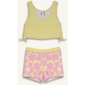 Çiçekli Şortlu Bikini Kız Çocuk G6783A826HS