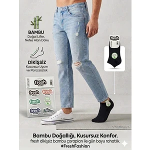 Km Collections 6'lı Paket Dikişsiz Bambu Patik Çorap Bay&bayan