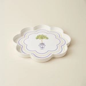Kitchen Flower Tepsi - Beyaz - 36 cm
