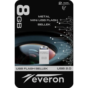 8GB Metal USB Mini Flash Bellek