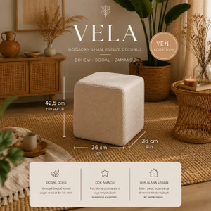 Görkem Mobilya Vela Kare puf