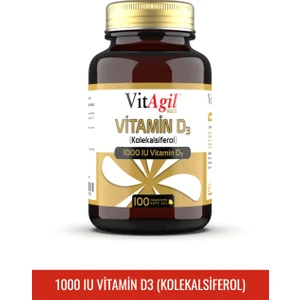 VitAgil GOLD 1000 IU Vitamin D3 - 100 Kapsül