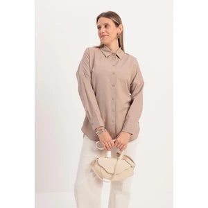 Allday  Vizon Oversize Basic Gömlek