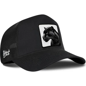 Panter Logolu Siyah Trucker Şapka