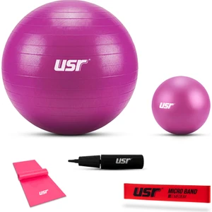 USR 552BM 20+55 Cm Pilates Topu + Pompa + 2 Lastik