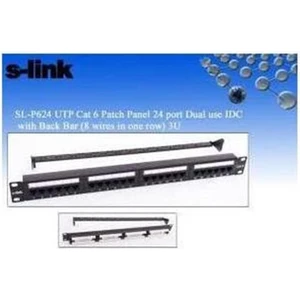 SL-F624 24’lü FTP Cat6 Patch Panel