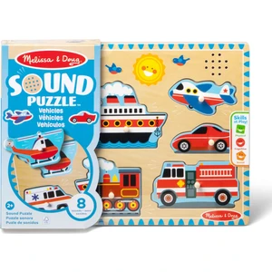 Melissa & Doug Ahşap Sesli Yapboz - Araçlar