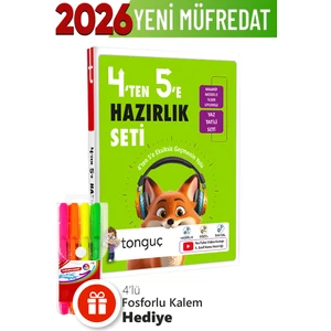 Tonguç Akademi 4'ten 5'e Hazırlık Seti + Hediyeli