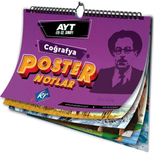 Kr Akademi Yayınları AYT Coğrafya Poster Notlar