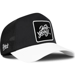 Keep Going Logolu Beyaz-Siyah Trucker Şapka