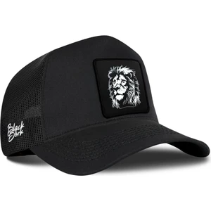 Aslan Logolu Siyah Trucker Şapka