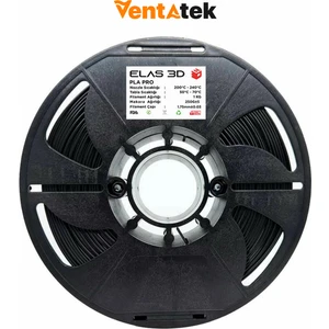 Elas 3D Siyah Pla Pro Filament - 1.75MM - 1 kg