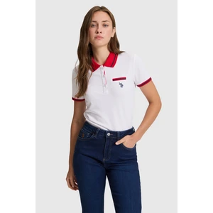 U.s. Polo Assn. Kadın Beyaz Tişört Basic 50323455-VR013