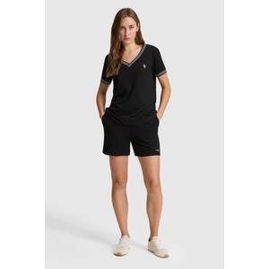 U.s. Polo Assn. Kadın Siyah Şort (Örme) 50323506-VR046