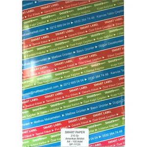 Smart Paper Amerikan Bristol Karton A4 100'lü 210 gr