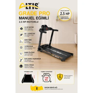 Grade Pro Manuel Eğimli Koşu Bandı 2,5 Hp