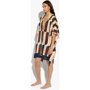 Kadın Desenli Pamuklu Kaftan