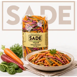 Sade Organik Sebzeli Erişte 400 gr