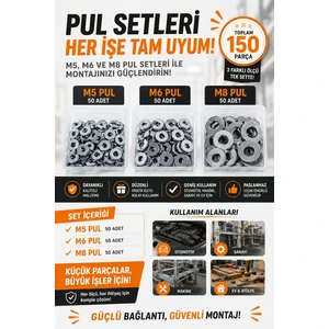 150 Pcs Pul Seti