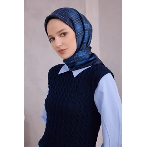 Twill Ipek Desenli Eşarp 4218D