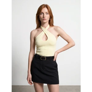 21267  Halter Top-Açık Sarı
