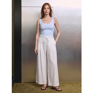 20977 Kalın Askılı Basic Top-Açık Mavi