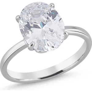 Merano Design Oval Tek Taş Yüzük