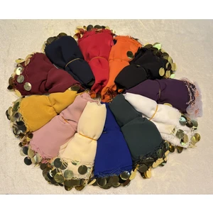 30X30 Pullu Şifon Halay Mendili 10 Adet