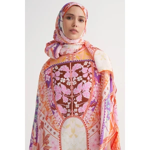 Patchwork Floş Şal Pembe