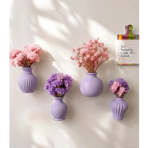 4'lü Mini Vazo Buzdolabı Magnet Seti