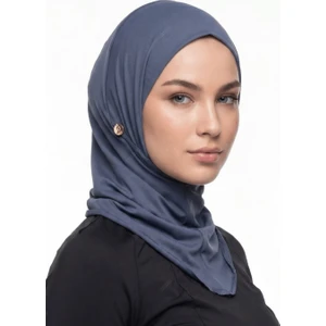 Deniz Tesettür Bonesi - Boğazlı Antrasit  Bone