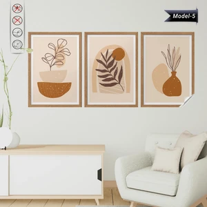 Akıllı Kağıt Statik Tutunma Özellikli Tablo - Poster Modern (Model- 5)