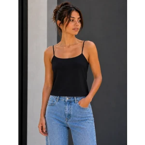 Kadın Ip Askılı Basic T-Shirt – Regular Premium  Atlet