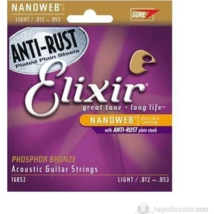 16052 Nanoweb Phosphor Bronze Akustik Gitar Teli (12-53)