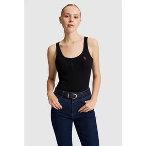 U.s. Polo Assn. Kadın Siyah Tişört Basic 50321790-VR046
