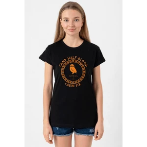 Camp Half Blood Athena Siyah Kadın Tshirt