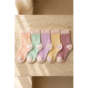 Bebek 5'li Soket Çorap Çok Renkli