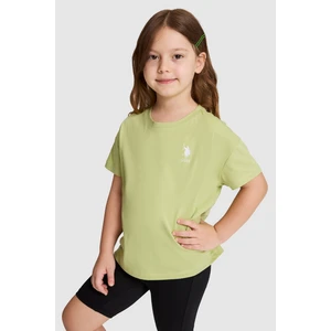 U.s. Polo Assn. Kız Çocuk Çağla Tişört Basic 50325609-VR016